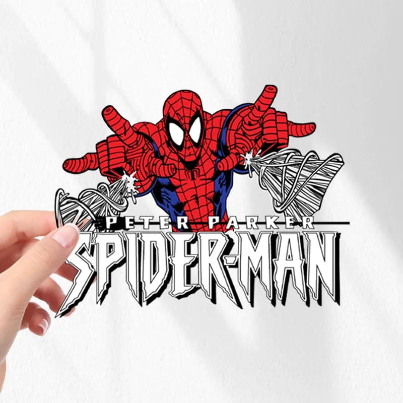 Personality Anime Super Hero Marvel Spider Man Car Sticker Waterproof DIY Decor for Car Body Fuel Tank Cover Bumper Luggage