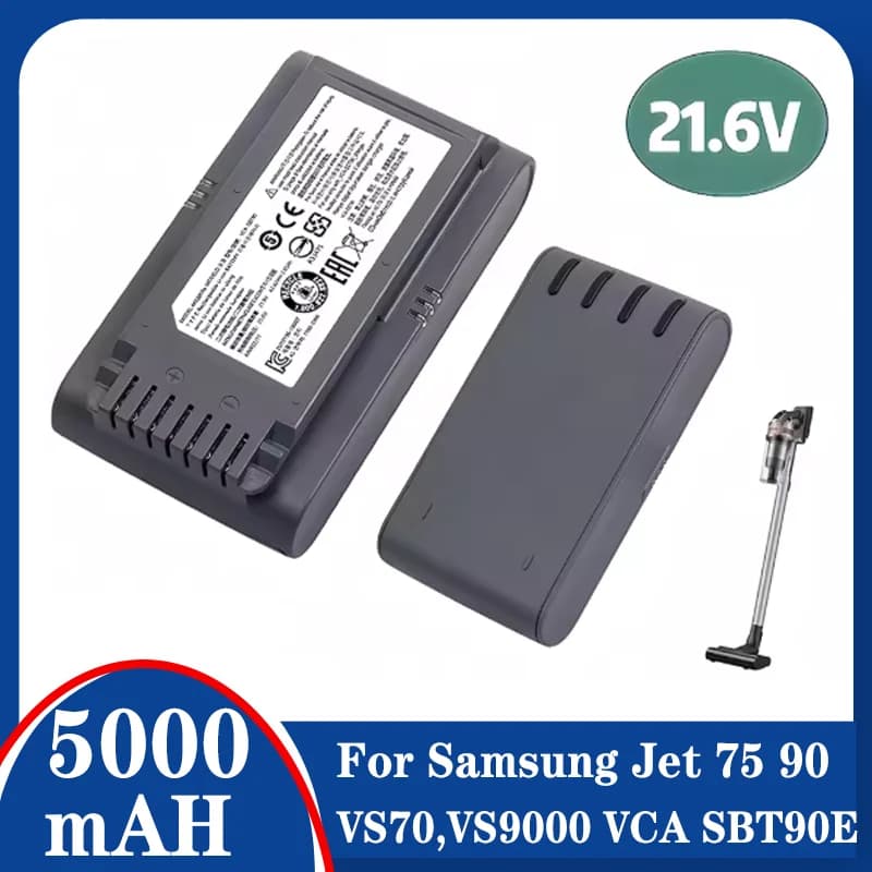 100% Original Sweeper Battery VCA-SBT90 for Samsung Vs9000 Jet90 Jet75 Jet90E VCA-SBT90 Cordless Handheld Vacuum Cleaner Battery