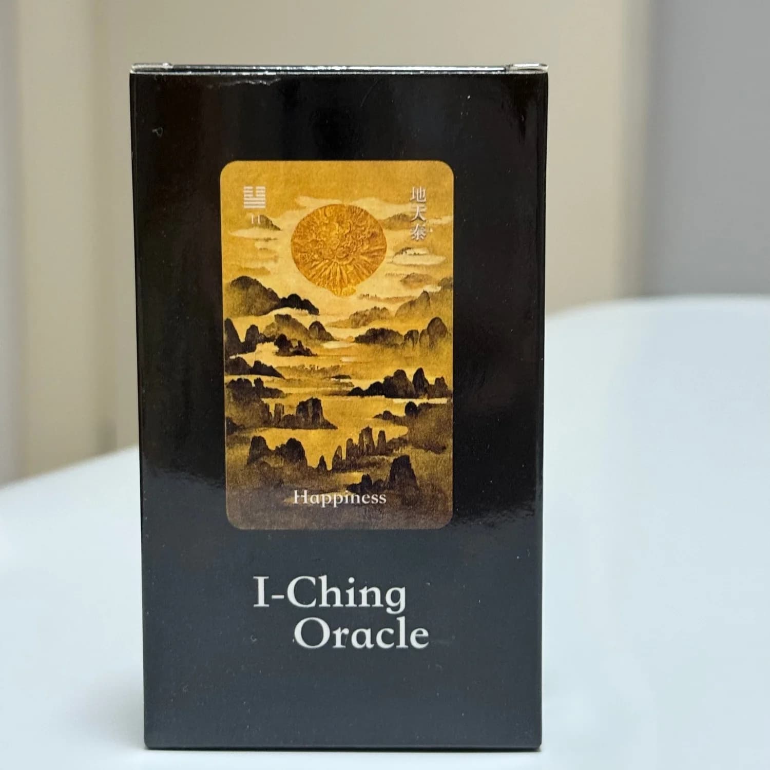 I-Ching Oracle Deck 64 Cards Traditional Ink Art Style Chinese Divination Tool for Spiritual Guidance and Meditation
