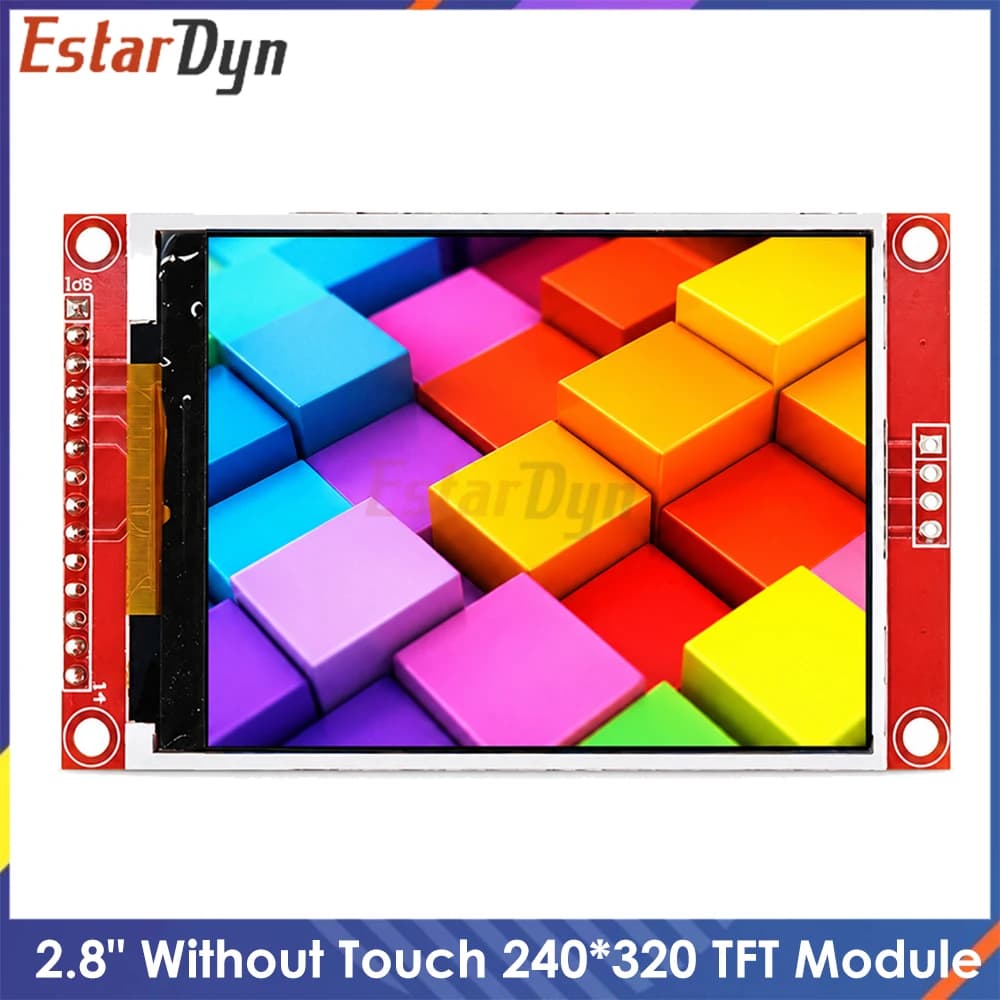 Estardyn 2.8-inch 240x320 Full Color TFT LCD Display Module SPI ST7789/ILI9341 for Raspberry Pi DIY