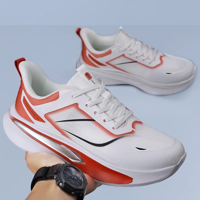 2026 Summer Light Fitness Sneakers Men Full Vent Circulation Mesh Soft Cushion Anti Slip Flexible Outdoor Casual Shoe