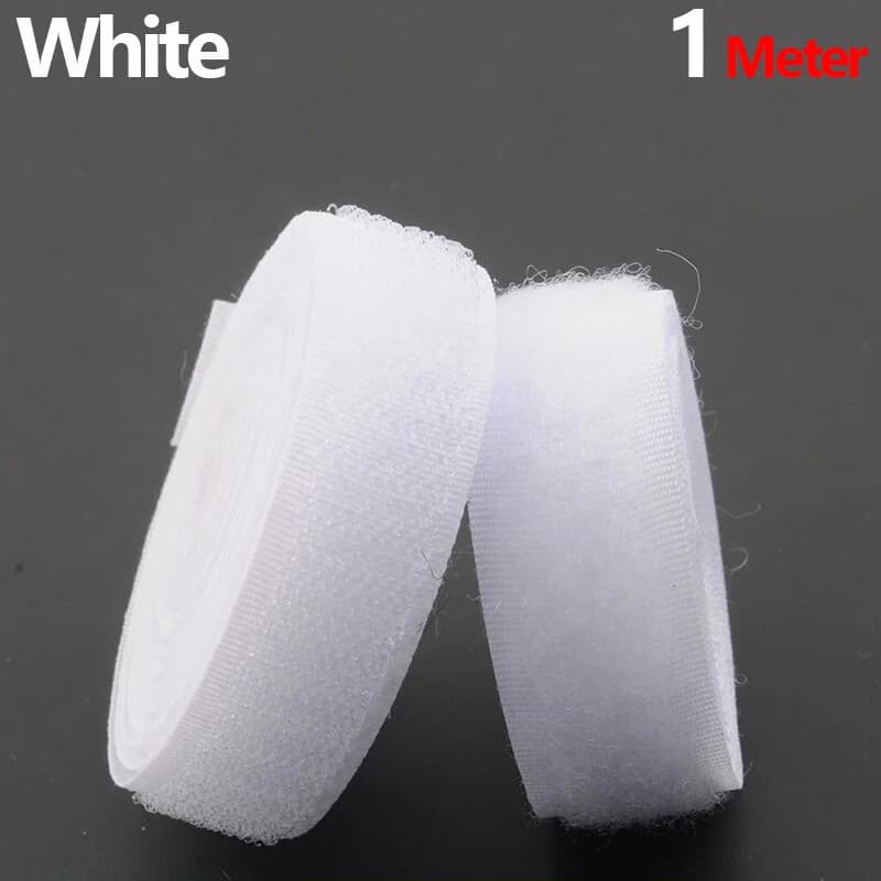 Strisce di Velcro Resistenti da Cucire | Nastro in Nylon Non Adesivo da 1M con Gancio e Anello per Fissaggio Robusto e Durevole