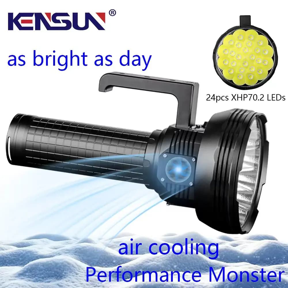 High Power LED Flashlight 150000 Lumen Ultra Bright Torch USB Rechargeable Outdoor Camping Excellent Lantern For Collection