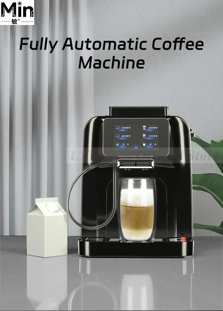 AC-T3 Fully Automatic Commercial Double Boiler Espresso Coffee Machine One Touch Latte Cappuccino American Maker