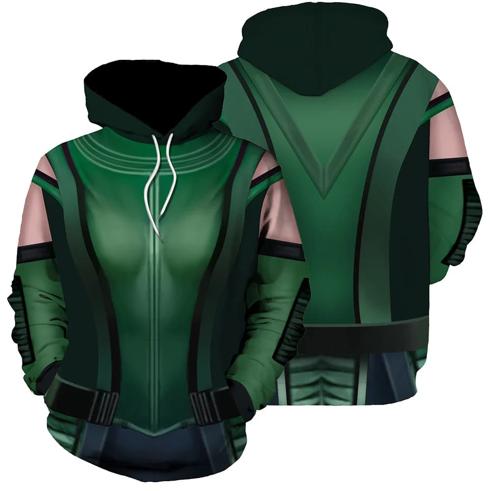 Felpa con cappuccio Cosplay Gamora Galaxy felpa con cappuccio stampata in 3D uomo donna Pullover Casual Streetwear