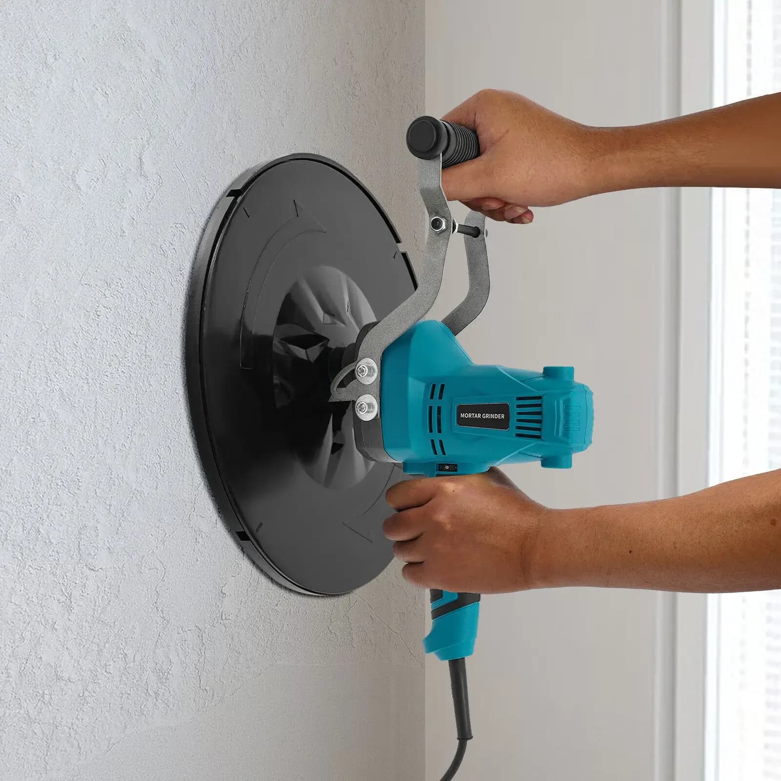 850 W 110 V Electric Concrete Cable with adjustable speed, portable mortar mixer with 2 blades for concrete work
