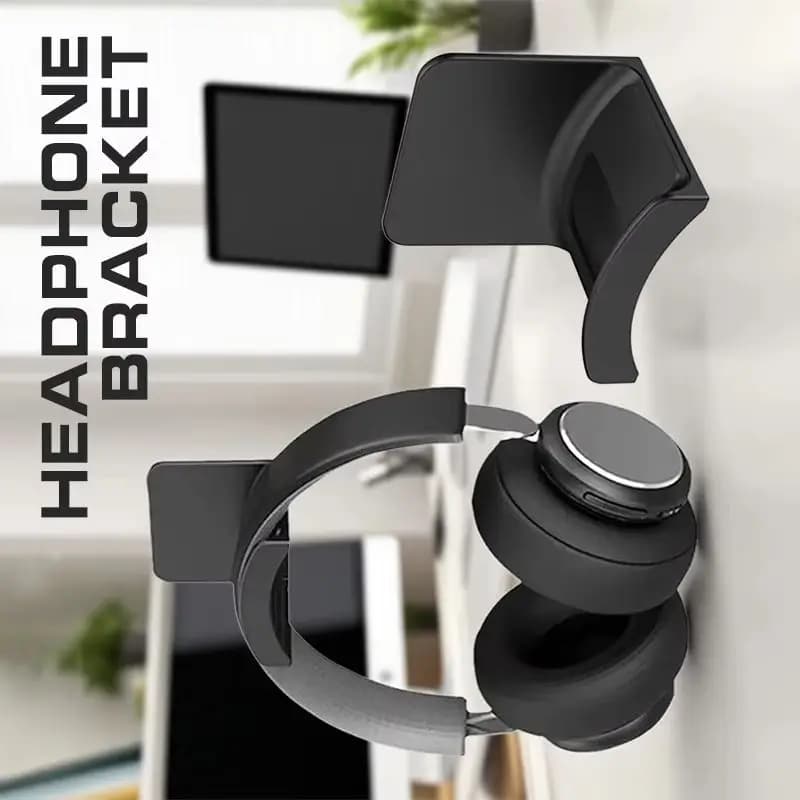 Universal Headset Display Rack Under Desk Hanger Hook Wall Mounted Headphone Stand Gaming Controller Holder For Earphone