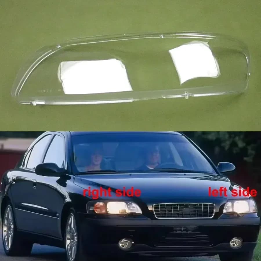 Per Volvo S60 V60 V70 2004-2008 Faro Alloggiamento Maschera Trasparente Copertura Faro Borsette Plexiglass Sostituire Lente Originale