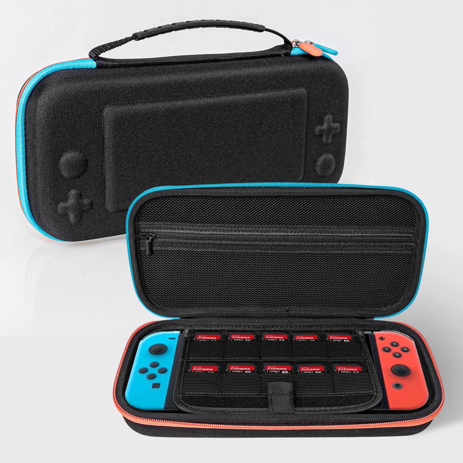 Custodia da trasporto per Nintendo Switch 2 (2025), custodia protettiva rigida con 10 slot per carte da gioco, custodia da viaggio portatile per NS2