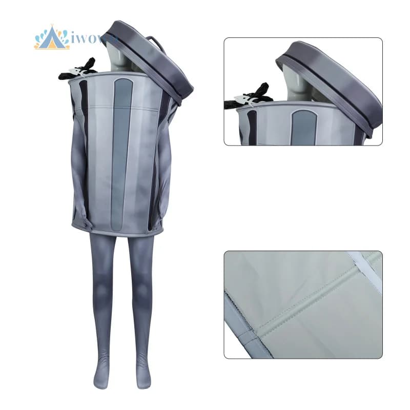 Gioco Honkai: Star Rail Lordly Trashcan Costume Cosplay Tuta Set Divertente Trash Can Gioca Uniforme Set Halloween Party Outfit