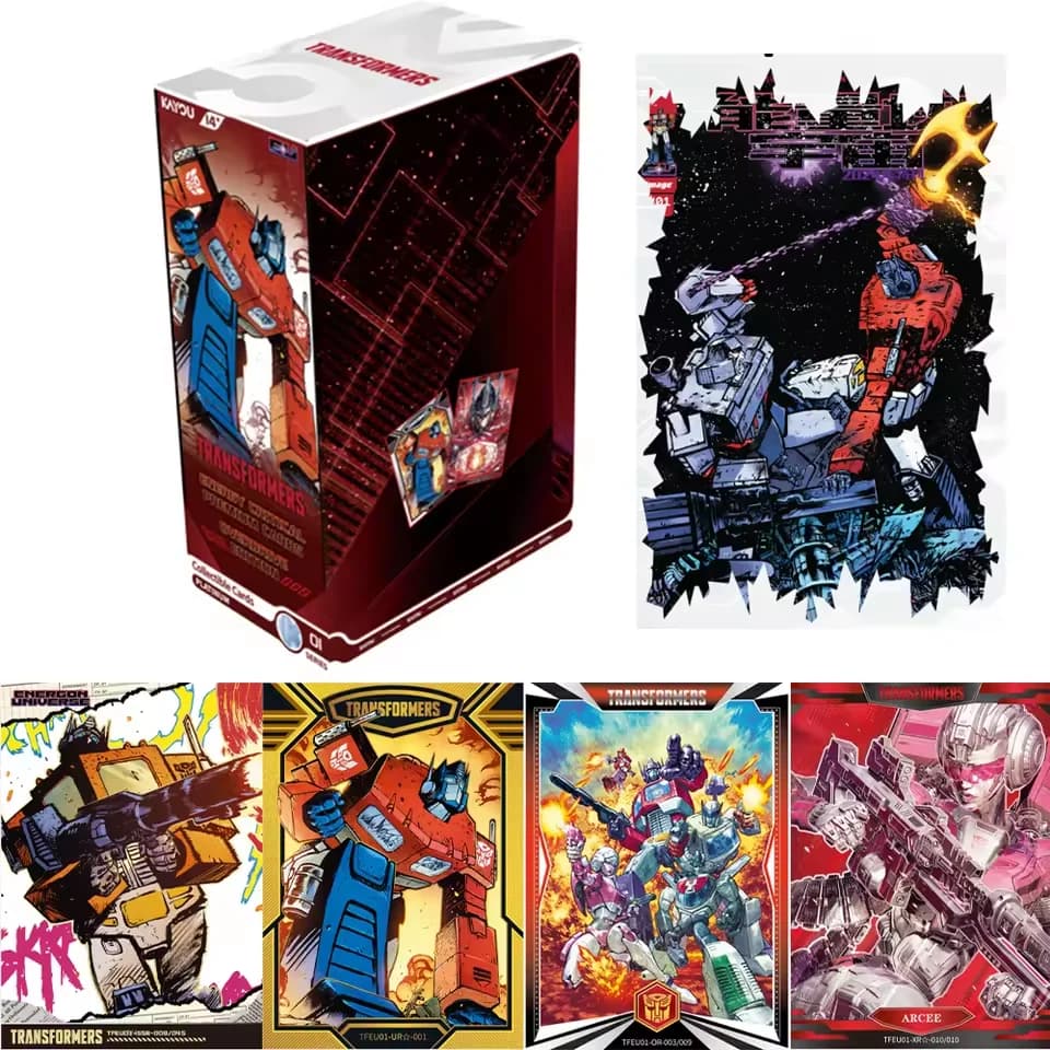 KAYOU Set di Carte Collezionabili Transformers Serie Energon Universe con Carte Rare, Regalo Ideale per i Fan di Transformers