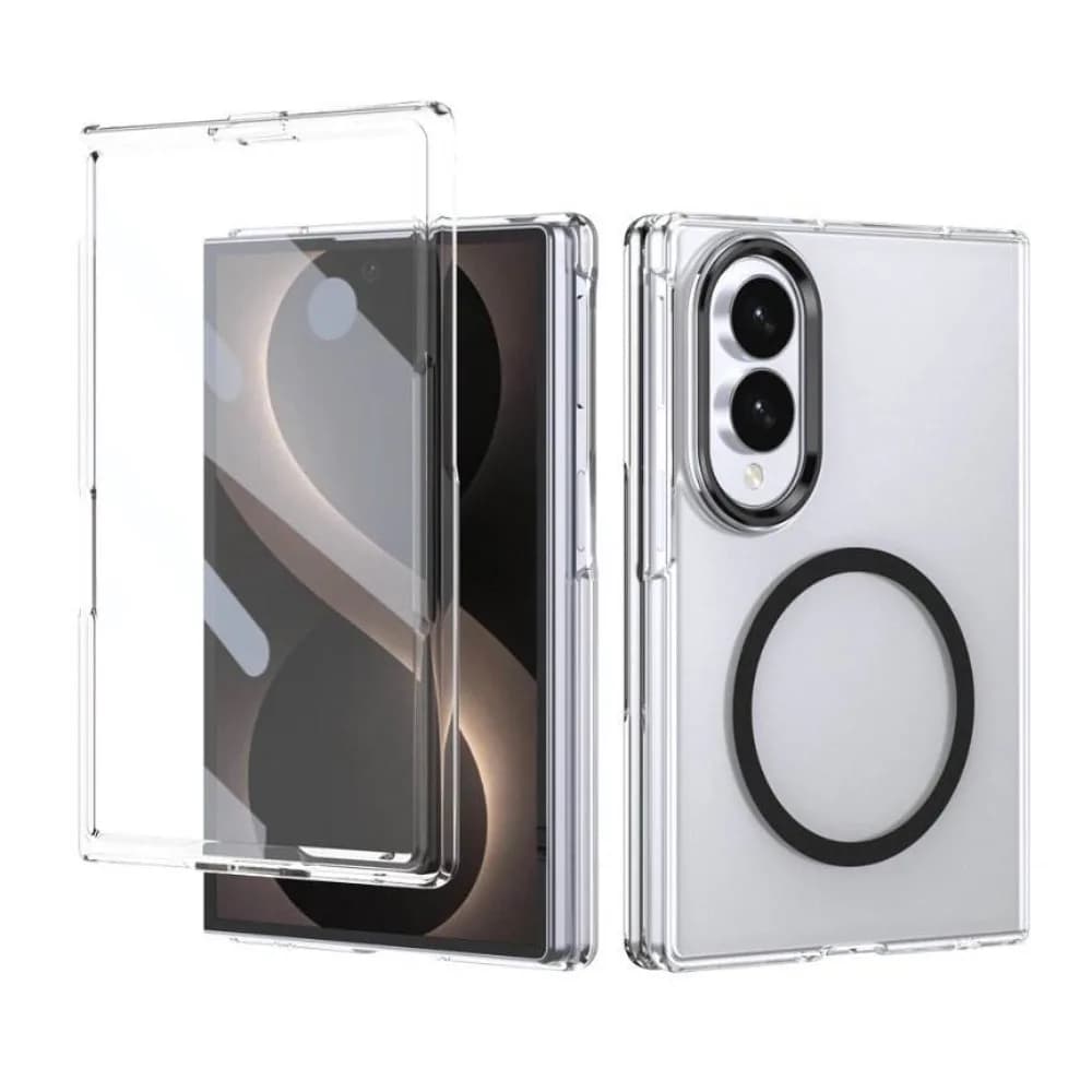 High End Shell-Film Integrated Magnetic Case for Samsung Galaxy Fold 8 for MagSafe Hinge Protection Shockproof Anti-Drop Cover