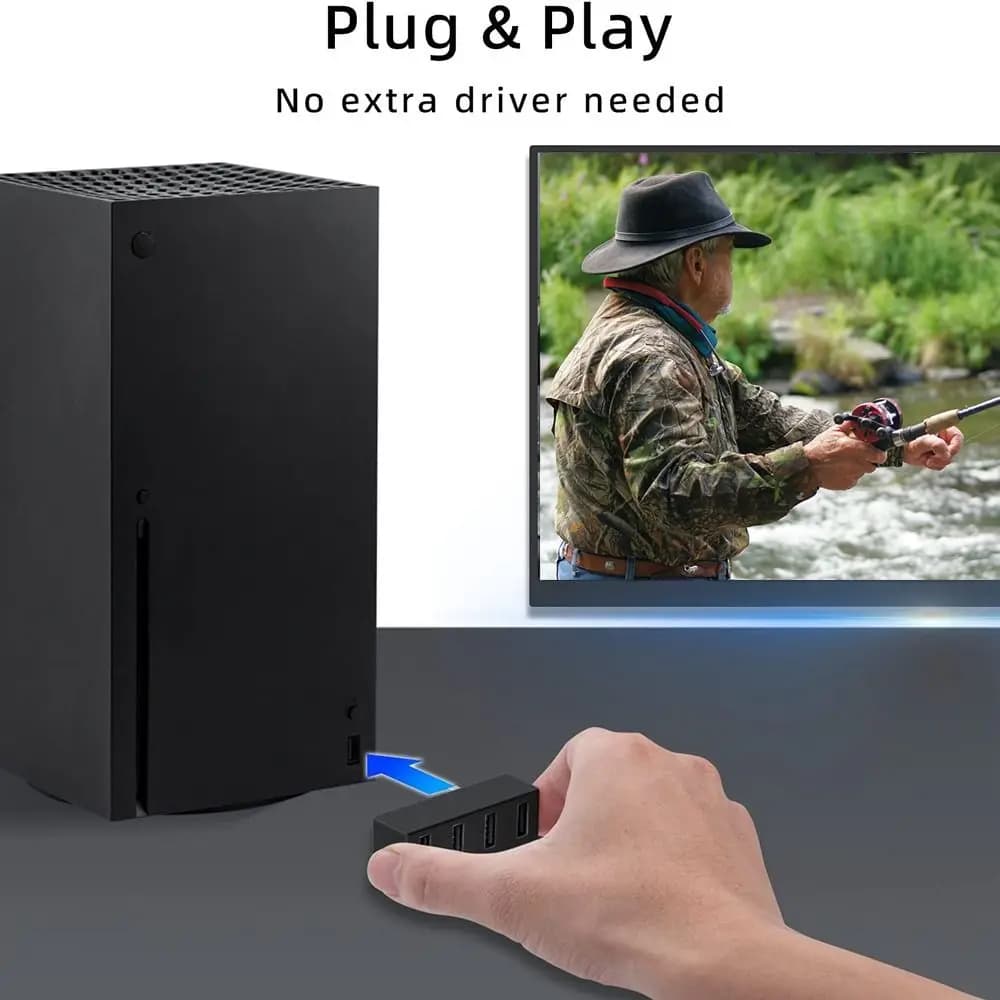 Convertitore adattatore splitter HUB USB universale per Xbox 4 porte host per Xbox Series XSS | Serie Xbox XSX
