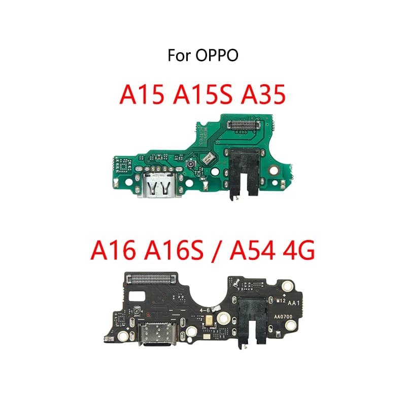 USB Charge Dock Port Socket Plug Connector Flex Cable For OPPO A15 A15S A35 A16 A16S A54 Charging Board Module