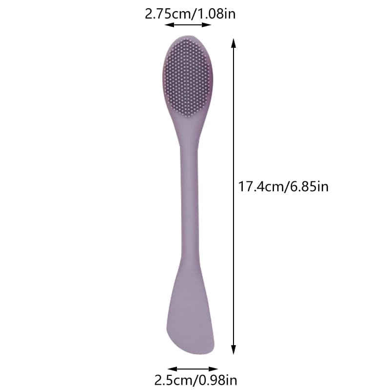 Facial Mask Brush, Face Massage and Cleaning Tool, Fango Fai-da-Te Mask Scraper, Double Face Care Silicone Head