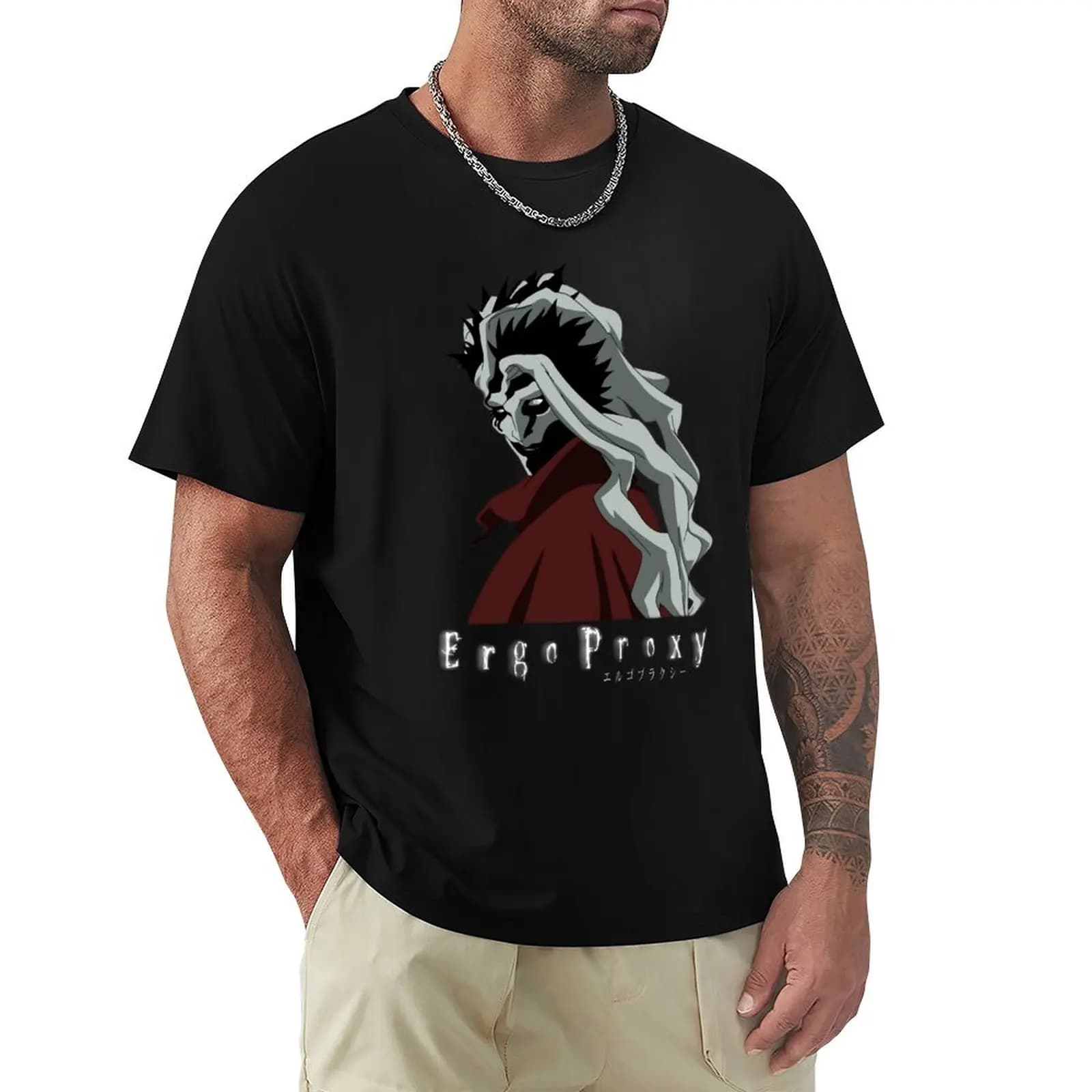 Ergo Proxy Ergo Proxy Ergo Proxy T-Shirt Relaxed Fit Casual Short Sleeve Top