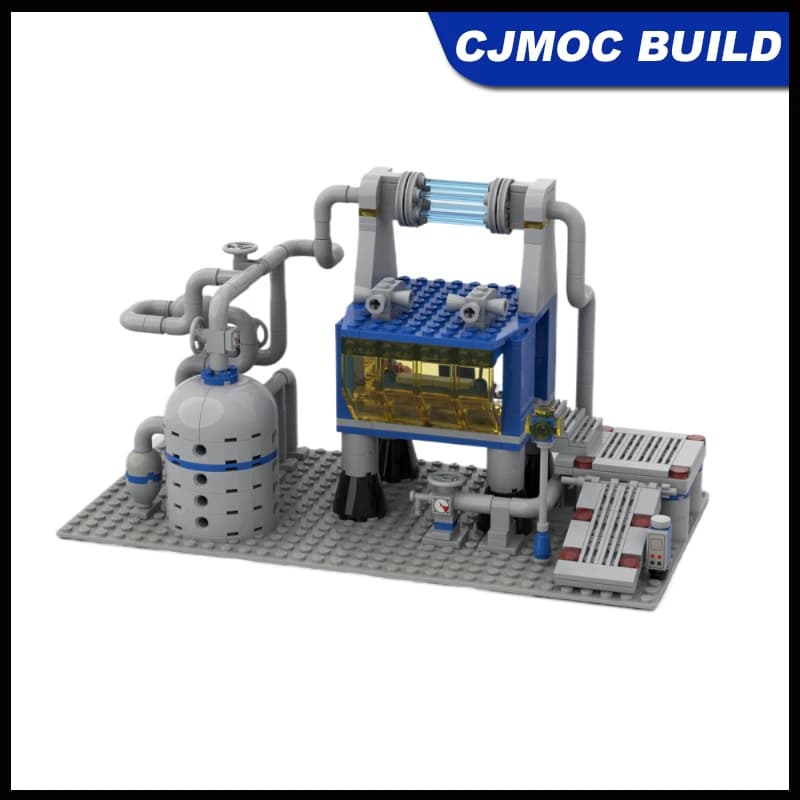MOC Space Series Space Gas Mine Modular Model Building Blocks Stacking Bricks Creative Educational Toys Kid Holiday Adults Gifts