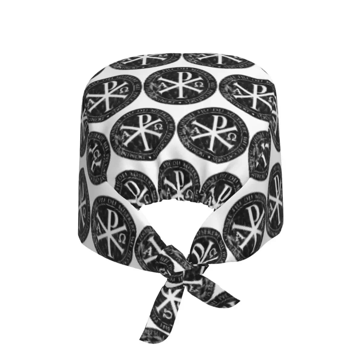 Chirho, Chi Rho, Christogram, Jesus Scrub Hat Doctor Working Surgical Cap Unisex Adjustable Nursing Caps for Dentist
