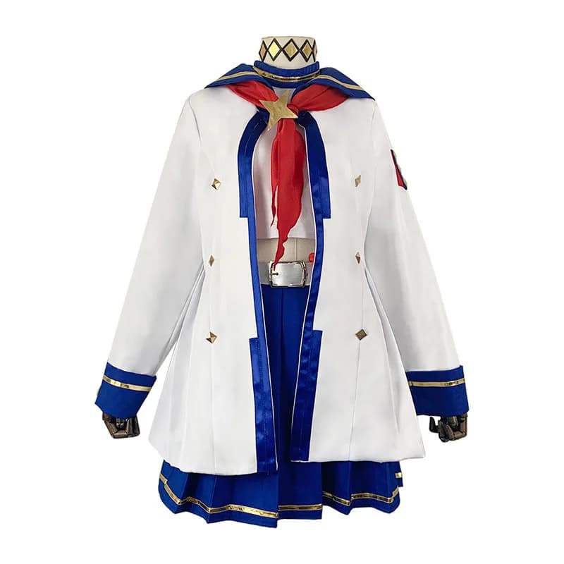 UUma Musume Toukai Teiou Women Cosplay Sailor Style Outfit Halloween Convention Full Set with Headwear Belt Scarf