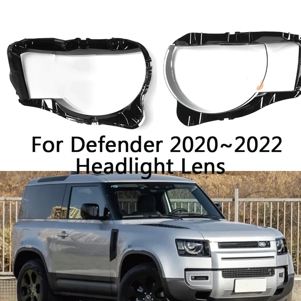 HTTCY Per Land Rover Defender 2020 2021 2022 Faro Copertura Lente Trasparente Faro Borsette Sostituire Paralume Originale
