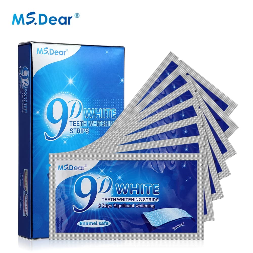 5D Whitening Strips for Tooth, Whitening Gel, Efficient Whitening Strips to Remove Smoke and Coffee Masks, Whitening Kit for Home Use
