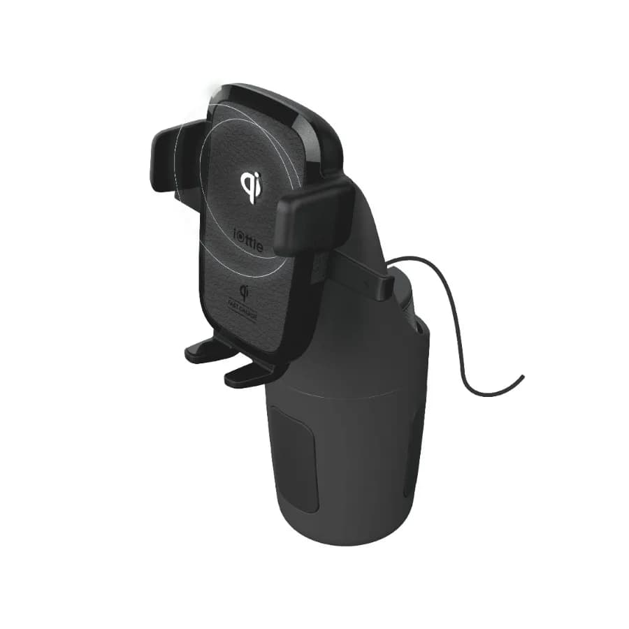 Easy One Touch Wireless Qi Certified Fast Charging Cupholder Car Mount Phone Holder