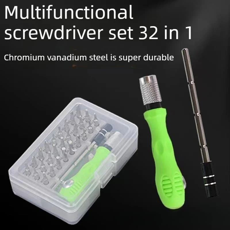 High Hardness 32-in-1 Multifunction Screwdriver Set for Cell Phones, Computers, Electronics and Clock Repair