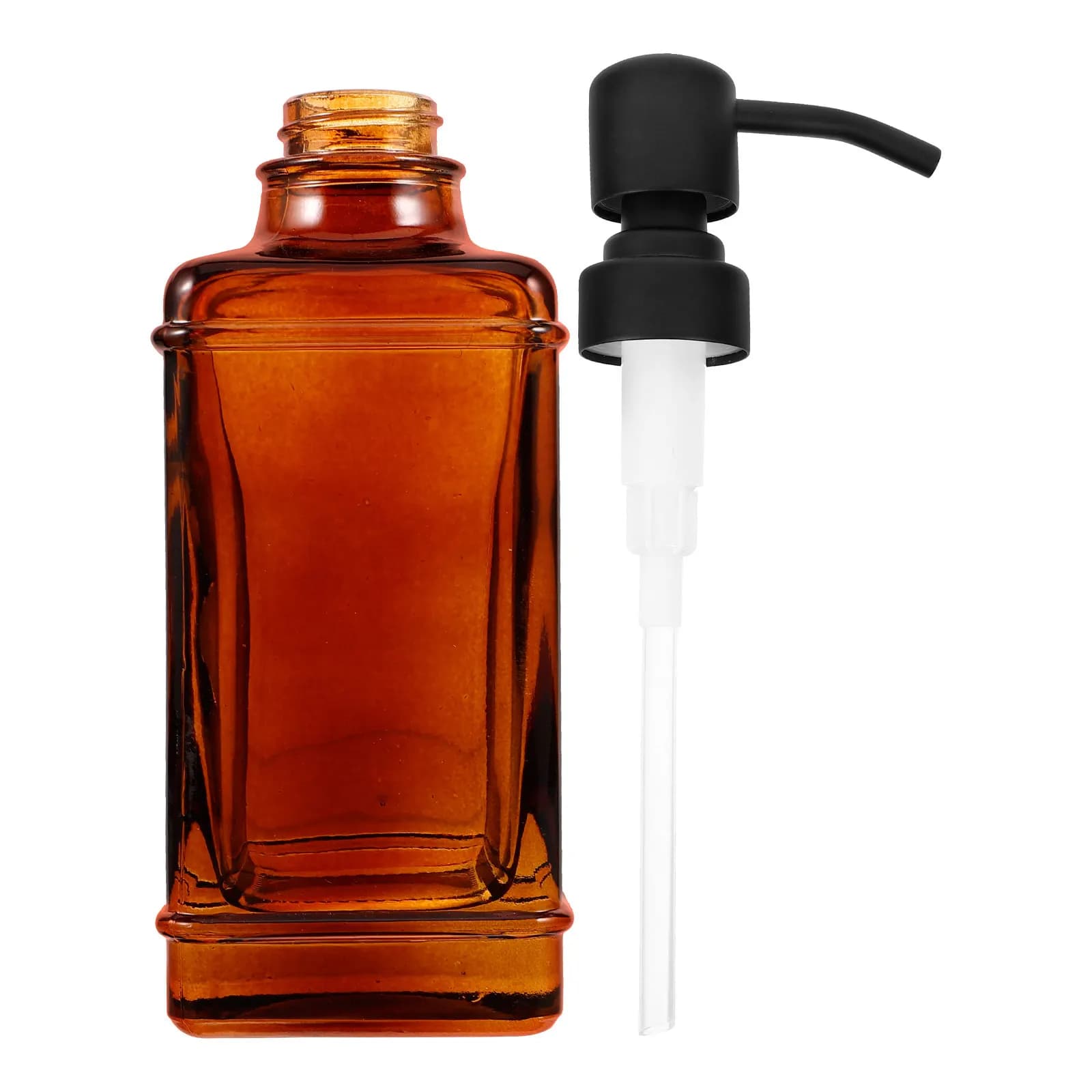 Flacone Dispenser Vuoto in Vetro con Pompa a Pressione, Contenitore Ricaricabile per Sapone, Lozione, Shampoo, Liquidi per Bagno