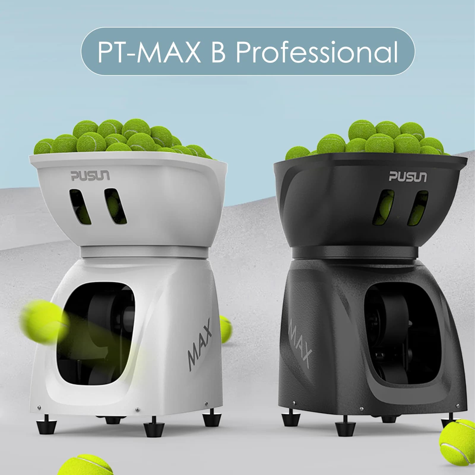 Macchina per palline da tennis, palline da tennis PUSUN PT-MAX B per corsi