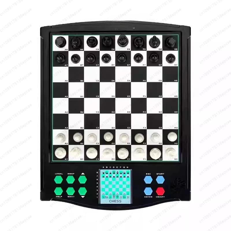 Set di Scacchi Elettronico Intelligente Portatile con Scacchiera Magnetica - per l'Apprendimento dei Bambini e Giochi in Famiglia