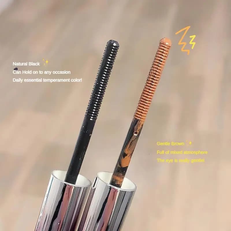 2pcs Curling Mascara Waterproof Black Thick Eyelash Curling 4d Eye Black Elongation Eye Eye Makeup Cosmetic Makeup