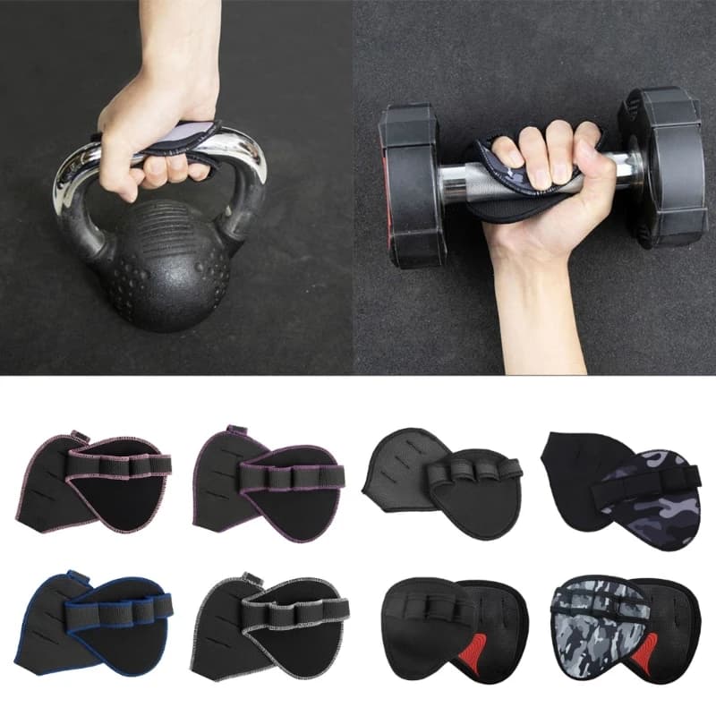 2 pcs lifting palm grips for handlebars pad unisex anti slip training glove for weight gym workout fitness sport protections for hands