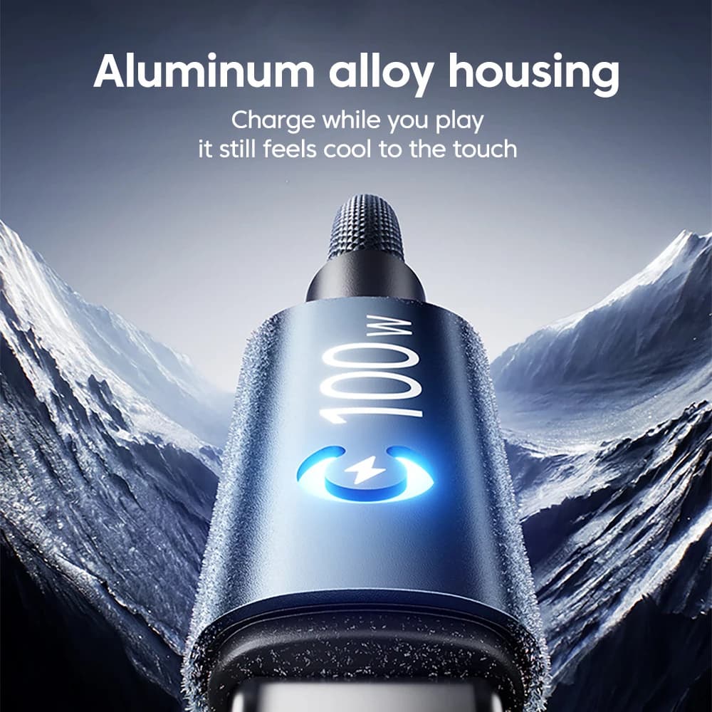100W Type C To USB C Cable Fast Charging USB C Braided Data Cable For Iphone 15 16 17 Samsung Tablet Type C Cable With Light