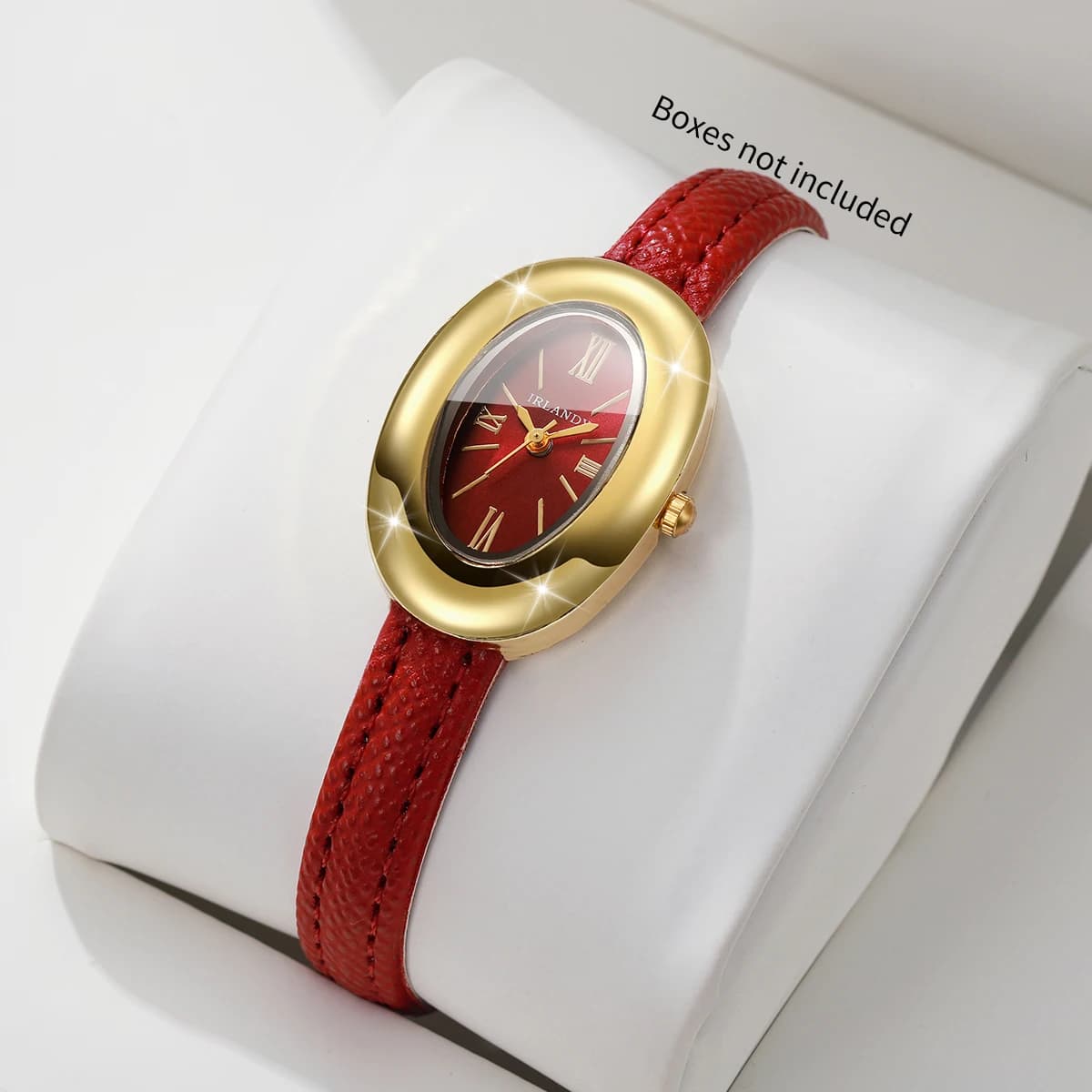 Elegant Ultra-thin Leather Strap Women Quartz Watch Fashion Oval Dial Ladies Watches Relogio Feminino Clock Gift（Without Box）