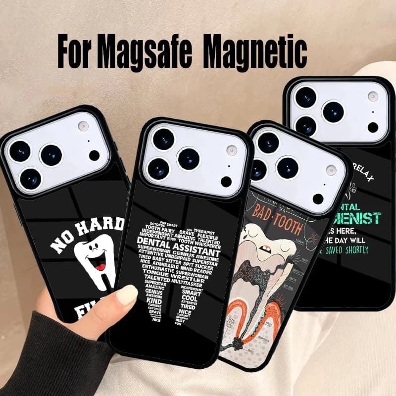 Cover Magnetica Wireless Magsafe per iPhone 17 Air 16e 15 14 13 12 11 Pro Max Plus con Design a Denti - Edizione Speciale