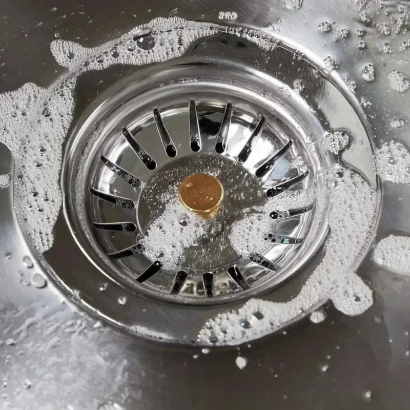 Coperchio per Scarico Lavello da Cucina 80MM, Filtro Stile Antico, Ricambio in Acciaio Inox, Rete Filtrante, Tappo per Cattura Rifiuti
