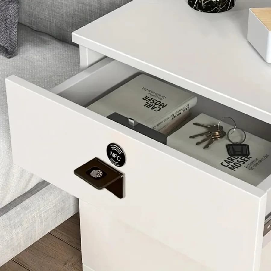Serratura per porta del cassetto NFC Armadietto elettronico invisibile Serratura in legno Serratura per scheda IC Armadietto digitale con scheda IC RFID nascosta intelligente senza chiave
