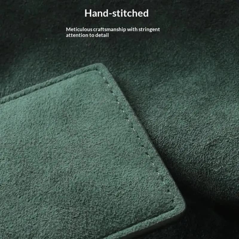 Portable Mini Genuine Leather NFC Card Holder Flip Suede Inner PVC License Card Protective Cover Car Auto Accessories