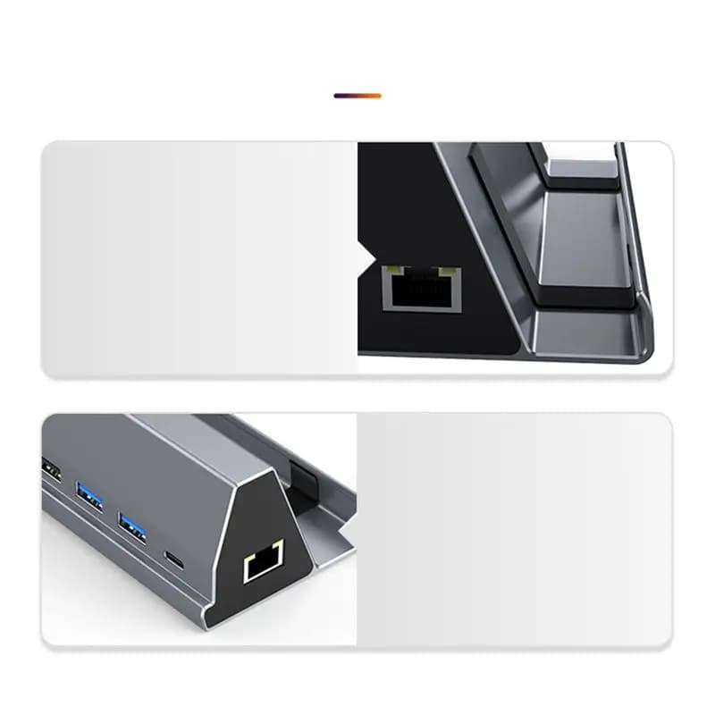 A93P Per Steam Deck Dock Station Base TV Supporto Hub Docking USB C a RJ45 Ethernet HDMI-Compatibile USB3.0 per SteamDeck