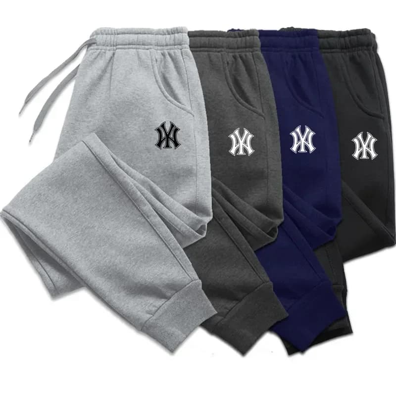 Pantaloni Sportivi da Uomo Autunno Inverno, Pantaloni da Jogging Traspiranti per Fitness e Corsa, Casual in Cotone