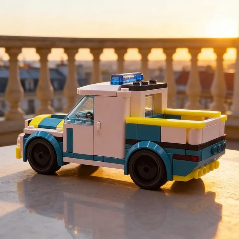 180 Pezzi MOC Campo Medico Ospedale Cittadino Modello di Costruzione Architettonica Giocattoli Fai-da-Te Regalo Creativo di Natale Educativo