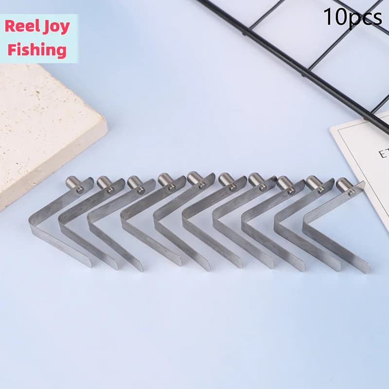 【10Pcs 6*9mm Double Single Hollow Button Clips Kayak Paddle Snap Spring Clip Tent Pole Tube Lock Awning Telescopeic Shrapnel】