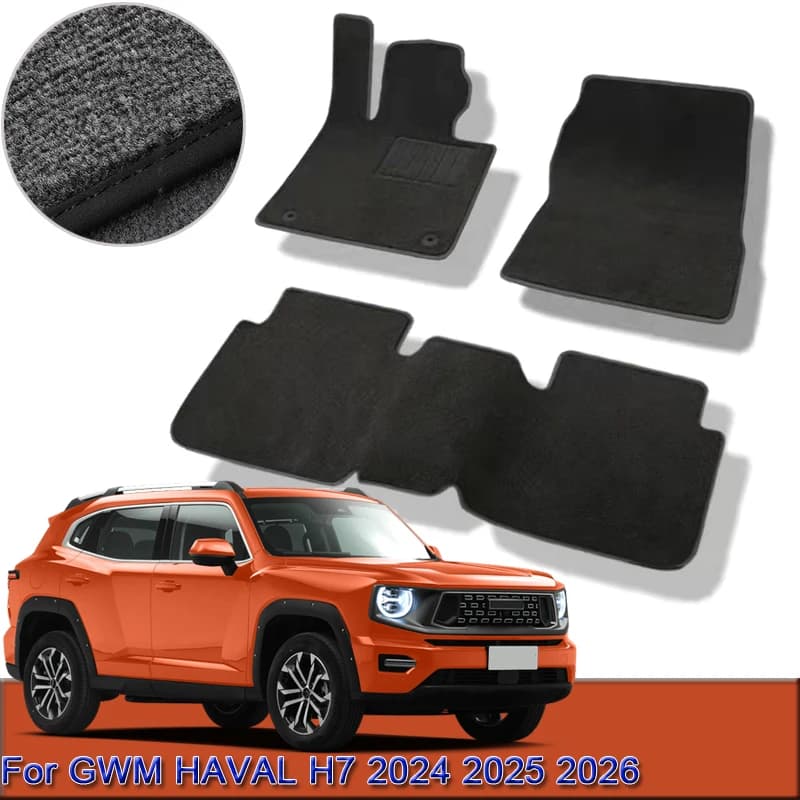 Per GWM HAVAL H7 2024 2025 2026 Tappetini per auto personalizzati Tappetini antiscivolo impermeabili Tappeti interni Tappeti Rilievi del piede Accessorio