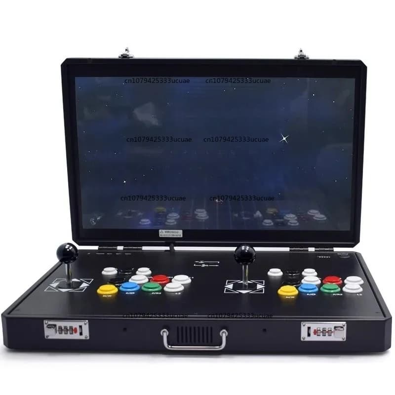 The 24 inch Raspberry Pi 5B LCD video game console supports XBOX PS4 includes arcade machine with double joystick 20000 in 1