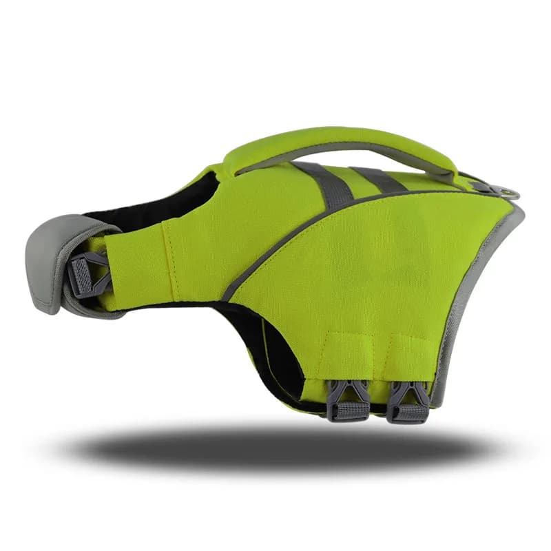 Giubbotto salvataggio di salvataggio di sicurezza per cani riflettente in tessuto Oxford facile da asciugare in neoprene regolabile personalizzato all'ingrosso con maniglia di sicurezza