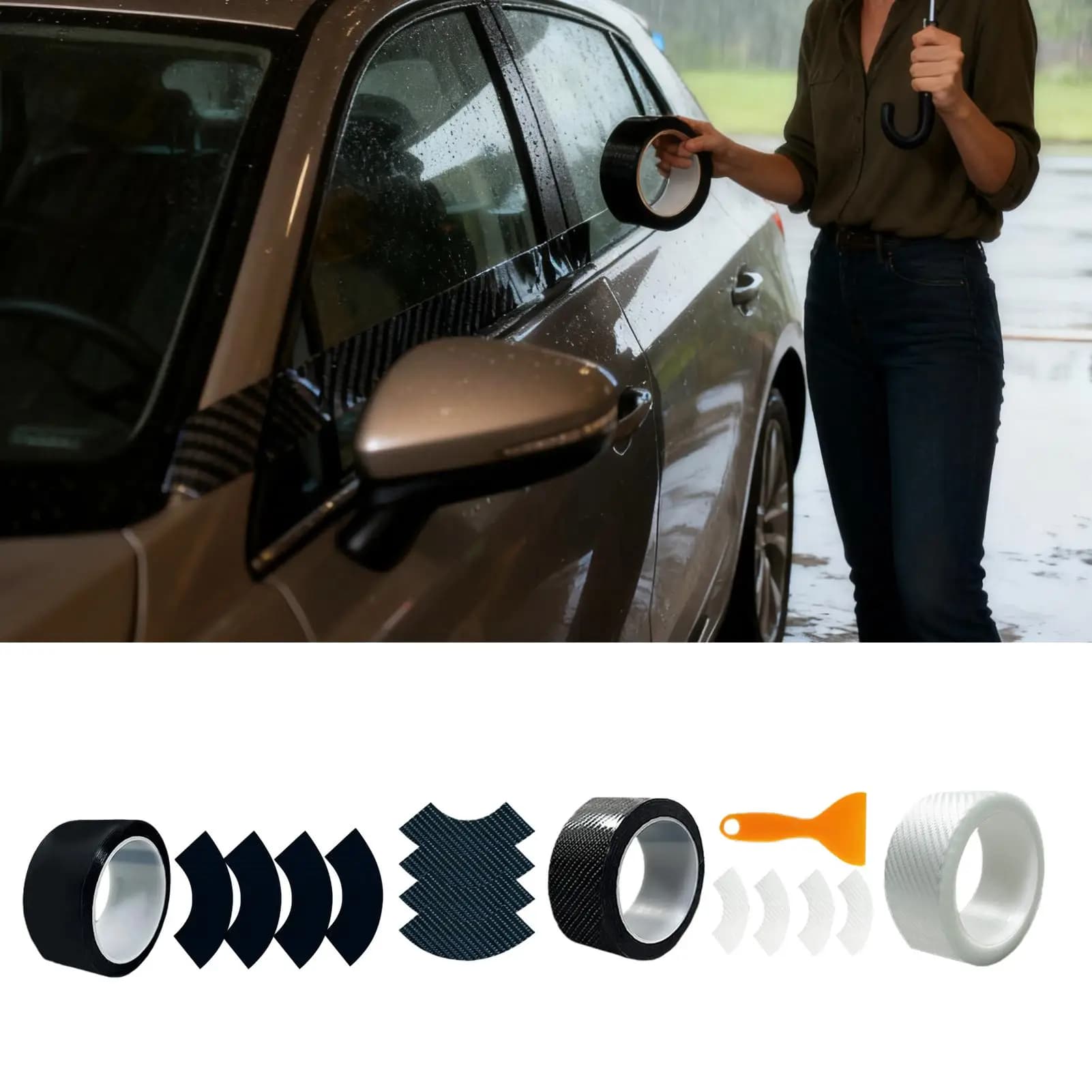 Nastro autoadesivo per finestre automobilistiche, guarnizione per porte, auto, per camion, garage, esterno invernale