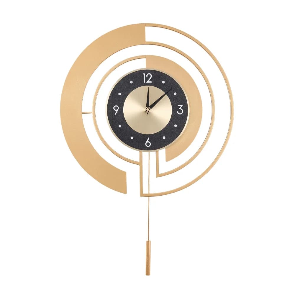 Voltsify Modern Decorative Wall Clock from 18 Inchs without Ticking with Pendulum for Living, Studio, Office