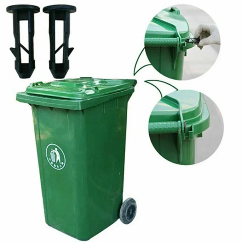 2pc/6pcs 67mmx31mm Nero di Plastica Wheelie Bin Coperchio Perni di Cerniera Per 240L Cucina Domestica Bidone dei rifiuti Accessori