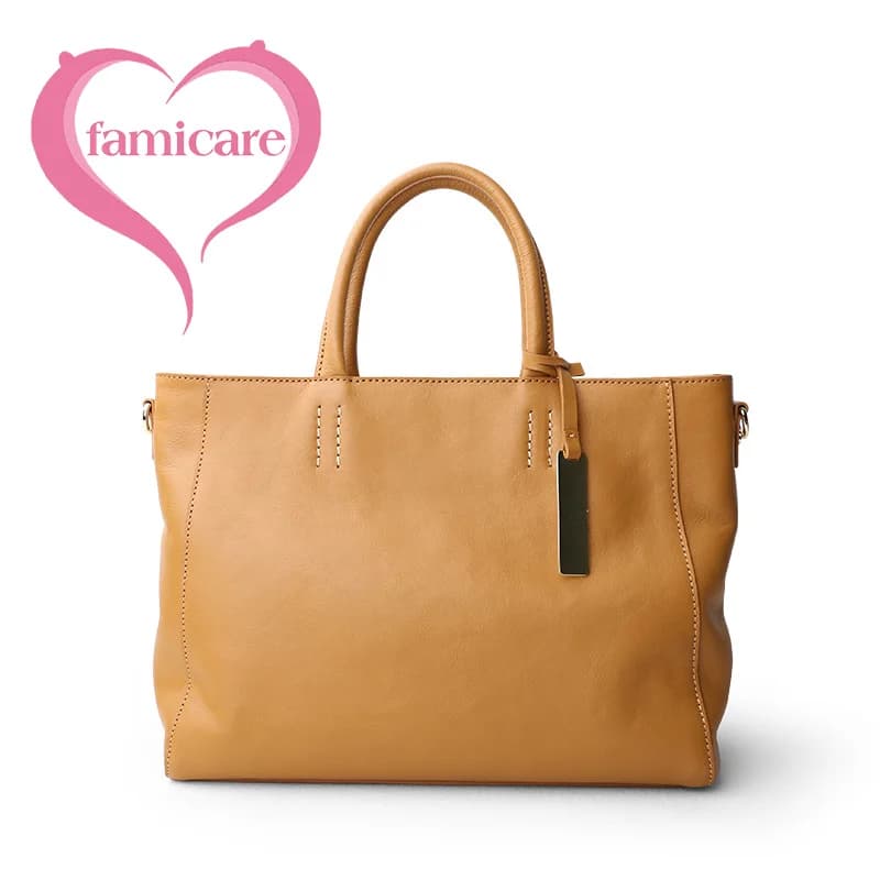 Women's Bag Luxury Genuine Leather Bag Stylish Office Women's Bag Tote Bag Messenger handbag in quality vegetable tanned leather