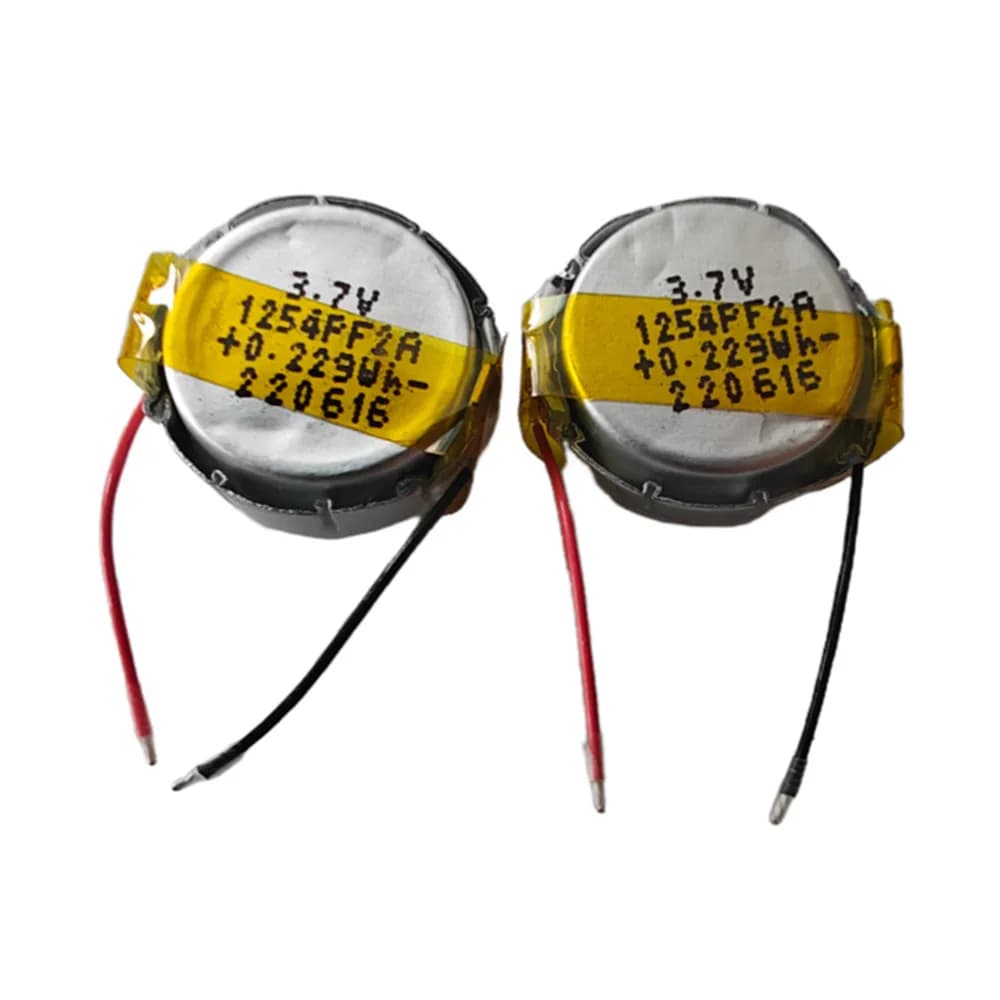 2 Pieces/Lotto Battery Rechargeable 3.7V 60mAh 1254 for JBL FREE II 2 / JBL LIVE PRO+ Gaming TWS Airpods Auricolari Vivavoce